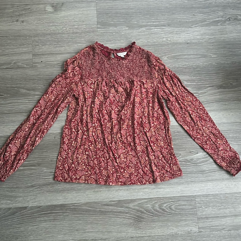 👚3/$20👚 Lucky Brand Women’s Floral Ruffle Blouse